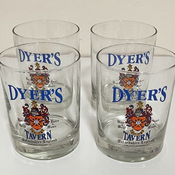 DYER'S Bar & Grill, Dance & Music TAVERN DRINKING GLASSES (LOT OF 4) Preowned - Picture 6 of 6